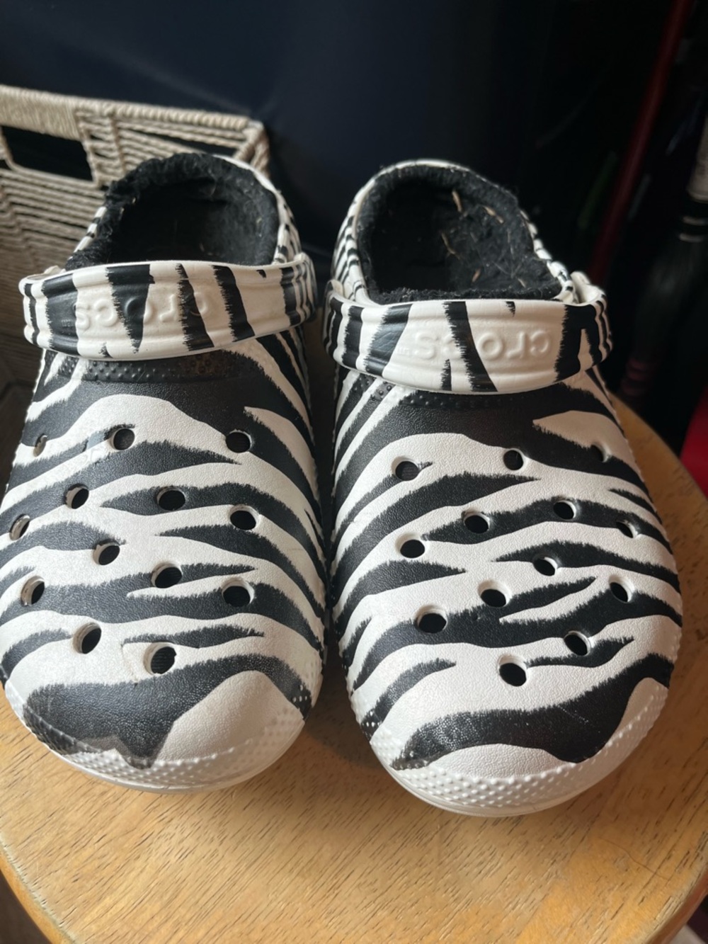 Women’s Zebra Print Clog - Black & White